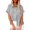 Grey, variant on Linen Shirts for Women Cotton Linen Short Sleeve Button Beach Blouse With Pocket Tops Summer Tops