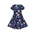 thumbnail image 3 of Girls Dress Astronomy Saturn Venus Solar System Short Sleeve 5 Years, 3 of 6