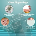 thumbnail image 3 of Clear Zipper Poly Bags, Ultra Thick 4 Mil Seal Top, 1000 Count, 5 x 8 in, 3 of 6