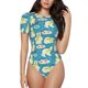 thumbnail image 1 of Balery Cute Polar Bear Fishing Body de cuello redondo de manga corta para mujer Tops de manga corta Tops básicos-XX-Large, 1 of 7