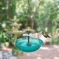 thumbnail image 5 of sruoe Bird Feeder, Hanging Bird Feeder Tray, Bird Feeders Outdoor, Cardinal Bird Feeder, Hopper Feeder, Small Large Bowl Wild Bird Feeders for Garden Decor, Plastic, 5 of 5
