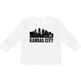 thumbnail image 3 of Inktastic Kansas City Skyline Grunge Boys or Girls Long Sleeve Toddler T-Shirt, 3 of 5