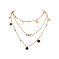 thumbnail image 1 of Electronicheart Femmes Collier Simple Conception Alliage d'Aluminium Fille Plusieurs Couches Pendentif Partie Cou Bijoux, 1 of 7