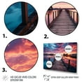 thumbnail image 3 of Designart "An Endless Horizon from the Pier" Coastal Pier Floater Framed Wall Art Living Room, 3 of 7