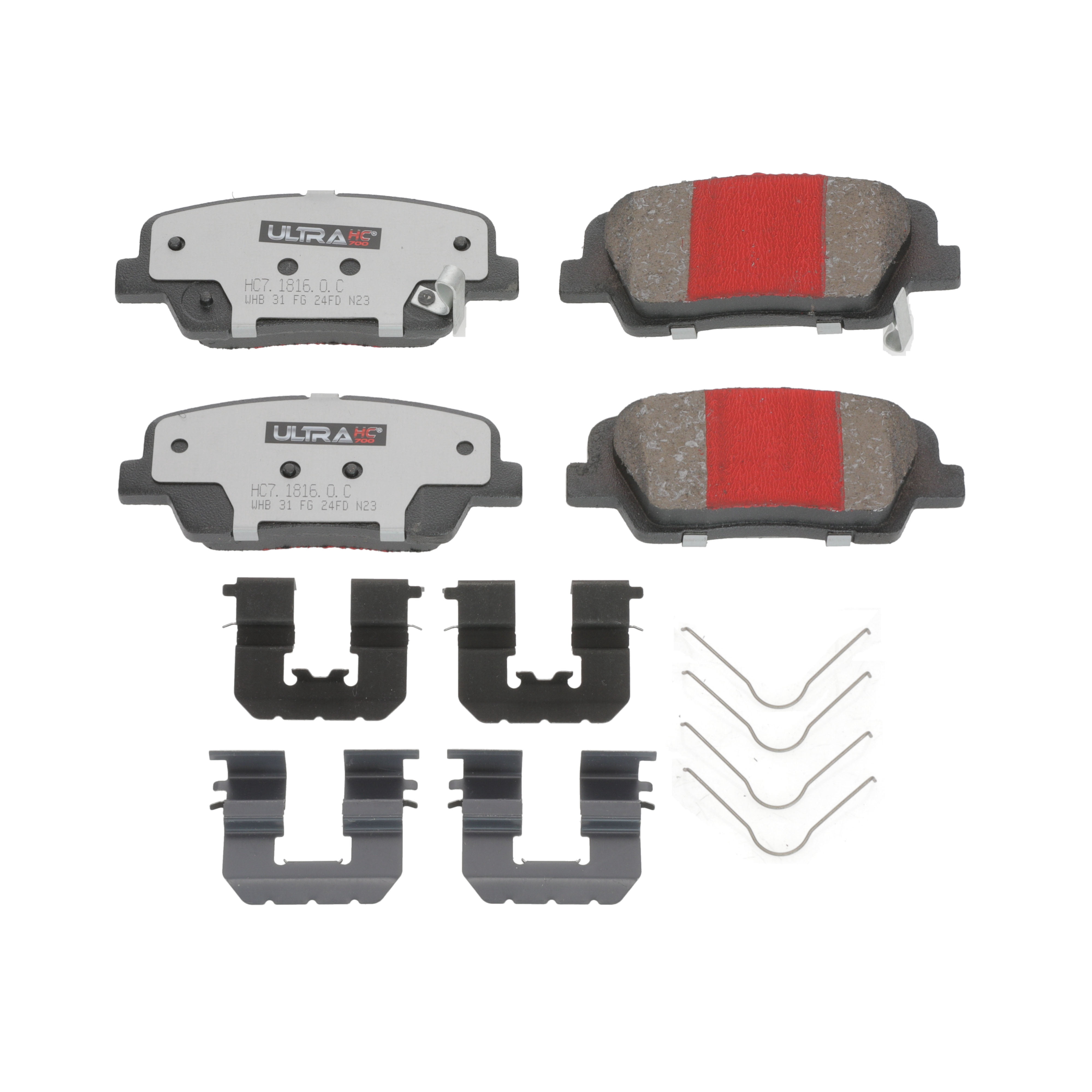 UltraHC 700 Brake Pad Set, Rear HC7.1816.0.C, Kia Sorento 2020-2016