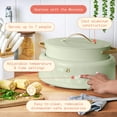 thumbnail image 6 of Beautiful 10 in 1, 6 Qt Electric Multi-Cooker, Sage Green by Drew Barrymore, 6 of 20