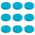 thumbnail image 1 of Wide Mouth Jar Lids 86mm - 12PCS Plastic Canning Lids with Silicone Rings - Leakproof Food Grade Storage Caps for More Jars - Dishwasher Safe Colorful Jar Lids, 1 of 4