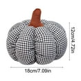 thumbnail image 3 of Plaid Pumpkin Pillows, Halloween Decorations Pumpkin Shaped Throw Pillows Soft Cute Cushion for Sofa Couch Bedroom Autumn Thanksgiving, 7.1inch, 3 of 5