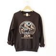 thumbnail image 3 of Zion National Park Two-Toned Circle - Women's Graphic Sweatshirt, 3 of 13