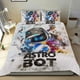 thumbnail image 1 of Astro Bot Conjunto de sábanas temático, trío de piezas, cómodo y amigable con la piel, diseño único, regalo de decoración para el hogar para familiares, amigos y fans,140X210cm, 1 of 6