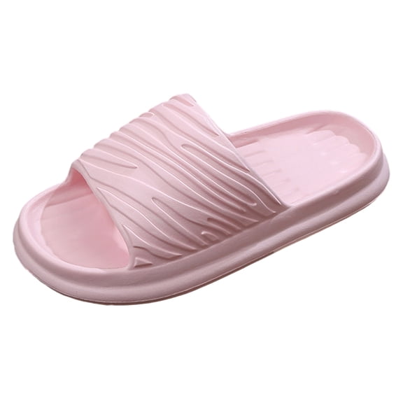 jiaxiM Women Slippers Non Jelly Slides for Women Elegant Open Toe Rubber Sole Womens Flat Sandals for Bedroom Shower Travel Home Casual Wear