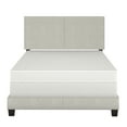 thumbnail image 6 of Boyd Sleep Milan Off-White Linen Queen Size Fully Upholstered Platform Bed Frame with Adjustable Headboard, Qualified Box Spring or Foundation Required for Use, 6 of 13