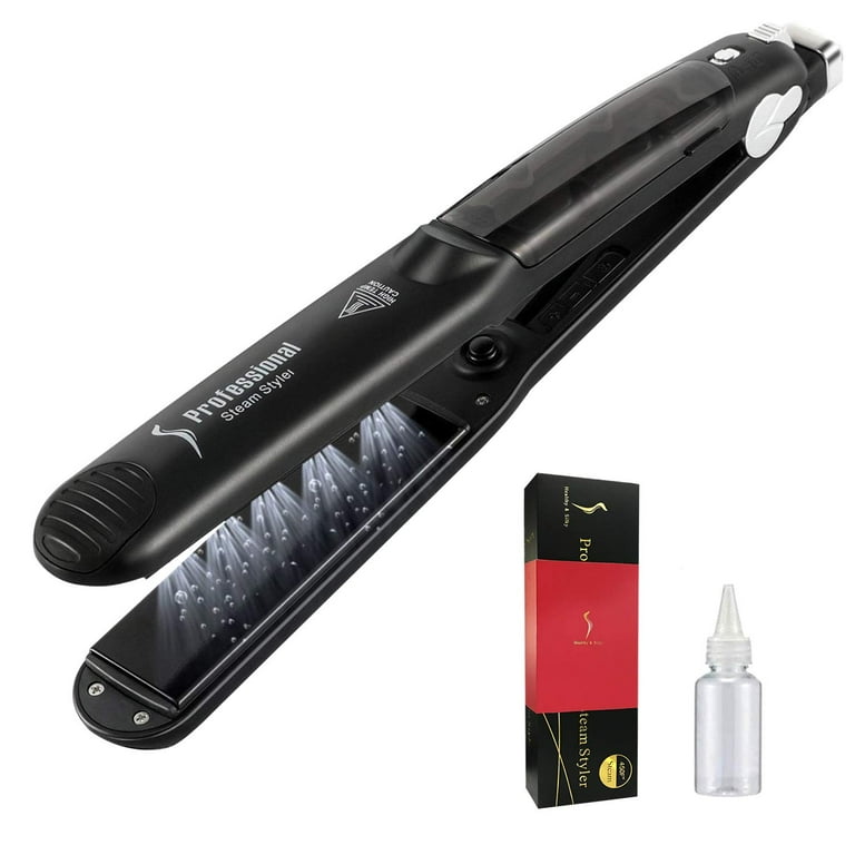steam pods hair straightener 2 in 1 Professional Curling Iron with Ceramic Plate for Hair Straightening and Curling Max 455 Walmart