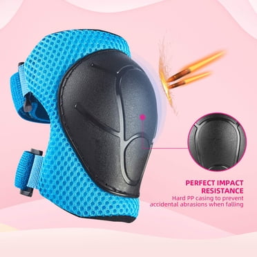 FIODAY 7-in-1 Kids Protective Gear Set - Dinosaur Knee Elbow Wrist Pads With Bag For Skateboarding & Biking