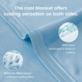 thumbnail image 5 of SpaceMuse Cooling Comforter 60"x80" (Twin Size) | Ultra Lightweight & Breathable Summer Blanket for Night Sweats, Hot Sleepers - Light & Airy Design (Blue), 5 of 5