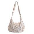 thumbnail image 3 of ibiyuan Antitheft Crossbody Bags For Women Bow Drawstring Crinkle Fabric Crossbody Shoulder Tote Purse, Elegant Large Capacity Daily Handbag, 3 of 6