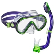 Rapido Boutique Collection Kids Mask Fin Snorkel Set, Tempered Glass Lens Snorkel Mask, Snorkeling Fin, Dry Snorkel Set, Great for Snorkeling Swim Set