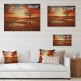 thumbnail image 4 of Designart "Scenic horizon Desert Mirage III" Landscapes Print on Natural Pine Wood, 4 of 5