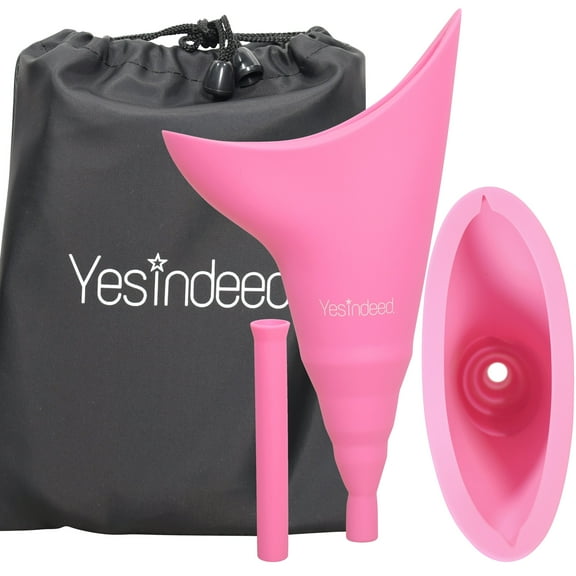 The Original YESINDEED Female Urination Device Silicone for Women   Extension Tube (Pink)