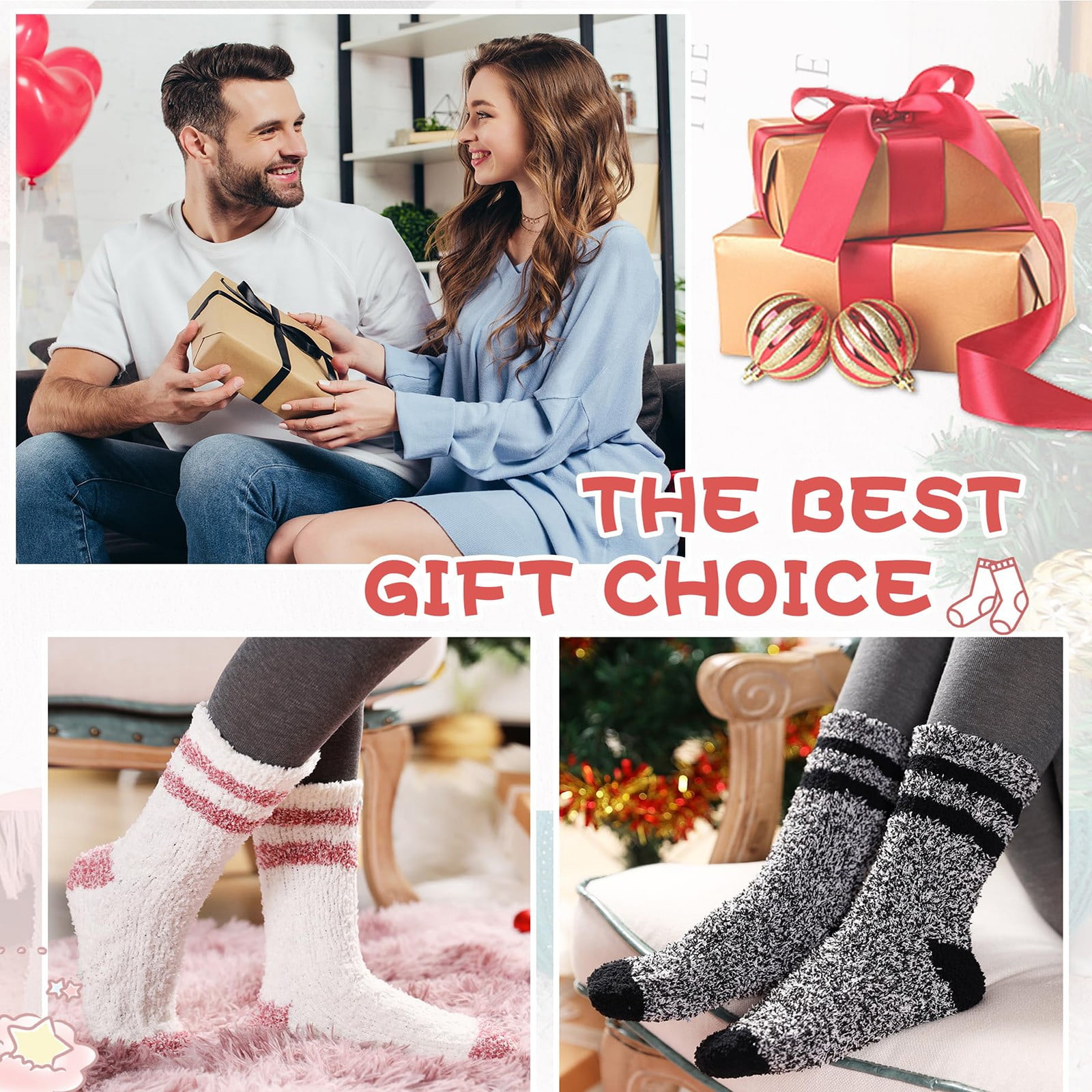 Lot De 5 Paires De Chaussettes Thermiques Femme - Polaire Ultra Douce - Taille Unique - Pour L'Hiver - 6