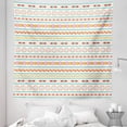 thumbnail image 1 of Geometric Orange Tapestry, Tribal Themed Pointy Arrow Symbolism Orderly Repeated Pattern Print, Fabric Wall Hanging Decor for Bedroom Living Room Dorm, 5 Sizes, Multicolor, by Ambesonne, 1 of 1