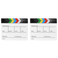 thumbnail image 1 of Peggybuy Acrylic Director Video Scene Clapperboard Clapper Board Cut Prop, 1 of 7