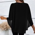 thumbnail image 7 of XuJwPNcy Womens Plus Size Blouses Casual Loose Flowy Shirts Summer Chiffon Oversized Tops Dressy Scoop Neck Tops, 7 of 7