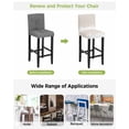 thumbnail image 3 of Abstract Cream Beige Bar Stool Covers Set of 4, Modern Minimalist Graffiti Artwork Stretch Washable Bar Chair Covers with Backs, Removable Pub Counter Height Chair Cover for Kitchen Dining Room Cafe, 3 of 7