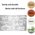thumbnail image 6 of 2 Styles 6 Metal Flowers and Vines Stencil Templates Reusable Floral Vine Drawing Journal Cactus Finds Small, 6 of 9