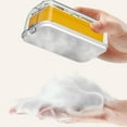thumbnail image 2 of Multifunctional Soap Box with Lid Free Hands Rubbing Foaming Box Creative Household Roller Soap Box Foamer-Light Blue, 2 of 14