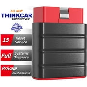 THINKCAR THINKDRIVER OBD2 Bluetooth Dongle Check Engine Fault Code Reader, Full System Diagnostic Scanner with 15 Maintenance Services tkdriver