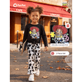 thumbnail image 4 of Disney Toy Story Jessie Girls Shirts 2 Piece Outfit Black Cow Print Flare Pants Baby Toddler 3-4T, 4 of 10