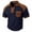 Navy, variant on Zekutng Mens T-Shirts Two-Tone Short-Sleeve Shirt with Collar and Pockets,Sizes S-3XL