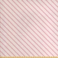 thumbnail image 1 of Abstract Fabric by the Yard Upholstery, Diagonal Curved Zigzag Stripes in Modern Repeated Style Art Print, Decorative Fabric for DIY and Home Accents, Pale Eggshell Pale Pink by Ambesonne, 1 of 4