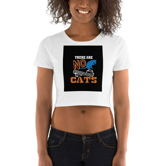 There Are No Ordinary Cats Crop Tee