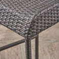 thumbnail image 3 of Damon Outdoor 29.5 Inch Wicker Barstools, Set of 4, Gray, 3 of 6