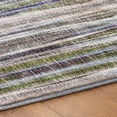 thumbnail image 5 of Addison Rugs Dream Shag Premium Machine Washable Transitional Textured Stripes Plum Rectangle Rug, 5' x 7'6", 5 of 8
