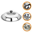 thumbnail image 6 of Yuangui Stainless Steel Pot Cover with Glass Top - 34cm, 6 of 11