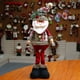 thumbnail image 4 of Muñeco de nieve de Papá Noel sentado de patas largas de peluche navideño, 4 of 5