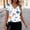 #0238-White, variant on Women's V-Neck Satin Tops with Floral Print, Short Sleeve Blouses with Tie Waist Detail, Lightweight Silky Shirts for Summer Spring, Daily Party Vacation Fashion Wear Gift