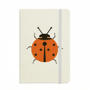 Seven Star Ladybug Animated Pest Insect Notebook Official Fabric Hard Cover Classic Journal Diary