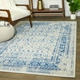 thumbnail image 5 of Balta US, Inc Shahira Vintage Border Indoor/Outdoor Area Rug Teal 5'3" x 7' 5' x 8', 8' Runner White, Teal, Off-White, 5 of 5