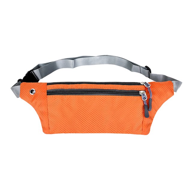 Riñonera pequeña, riñonera ligera y duradera, riñonera tipo mensajero impermeable, monedero, naranja