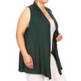 thumbnail image 2 of Women's Plus Size Open Front Relexed Fit CasualSleeveless Vest Cardigan, 2 of 4