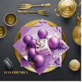 thumbnail image 2 of Keep Unique Christmas Paper Napkins, Disposable Purple Decorative Decoupage Napkin, Pack/20, 2 of 6