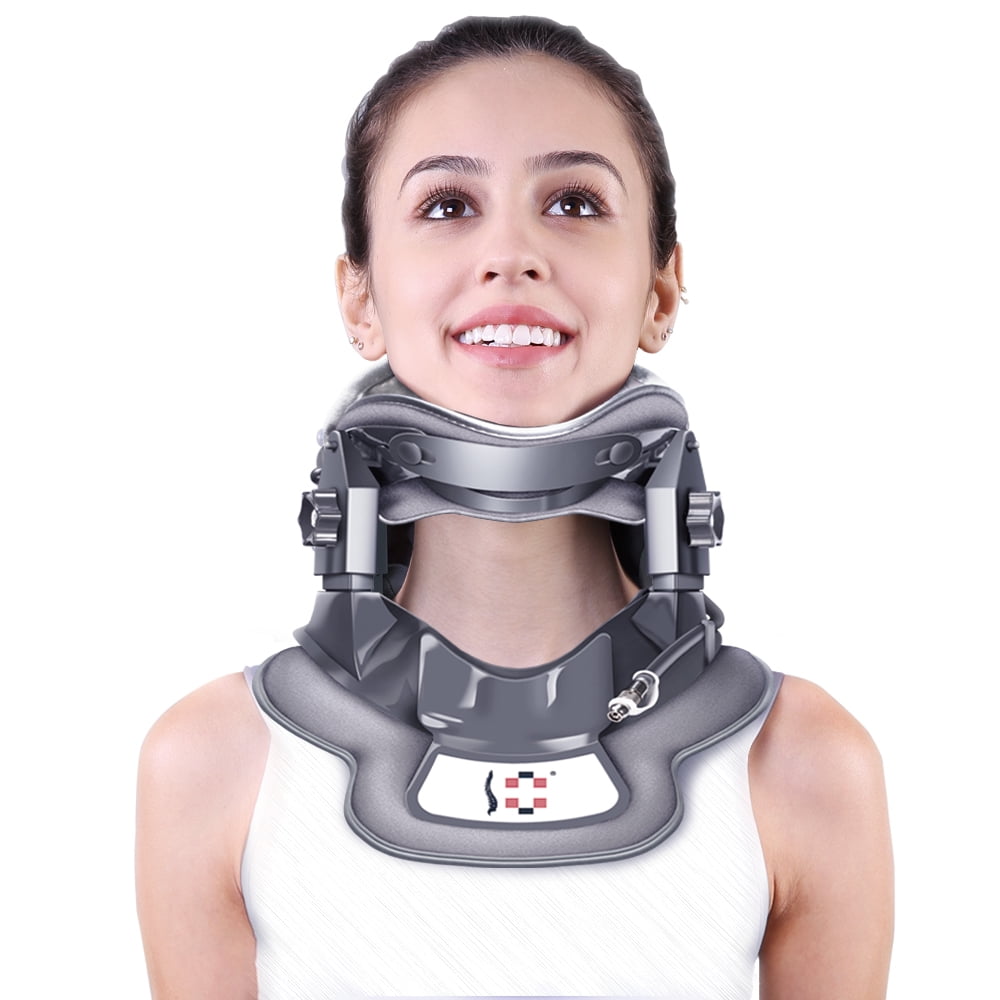 makemate Cervical Neck Traction Device with 3 Power Traction + Airbag
