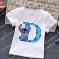 thumbnail image 3 of Camiseta de algodón para niños con letras ABCD y puntada blanca, camiseta con combinación de nombres para bebé, camiseta de dibujos animados Kawaii para niño y niña, top informal estilo Harajuku, 3 of 5