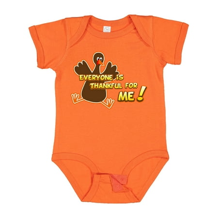 

Inktastic Everyone is Thankful for Me! Gift Baby Boy or Baby Girl Bodysuit