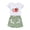 Green strawberry, variant on Baby Girl Summer Short Set Female Cute T-Shirt Shorts 2pcs Clothes Outfits