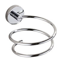 Stainless Steel Bathroom Hair Dryer Holder Hair Care Tools Holder Wall Mount Chrome Finished